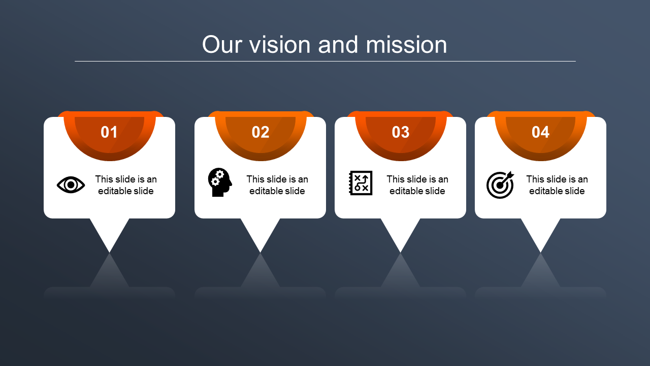 Our Predesigned Vision And Mission PPT and Google Slides